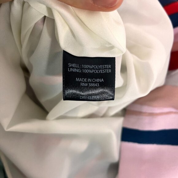 Sam Edelman Strapless Bow Mini Dress Womens Size 10 Multicolor Striped NWT - Picture 14 of 14